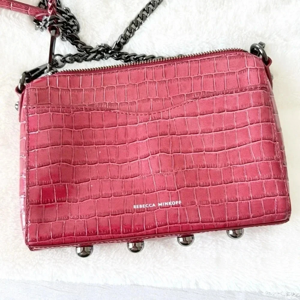 Rebecca Minkoff Mini MAC Crossbody Cardinal cranberry red
